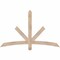 Ekena Millwork Alberta Smooth Timber Gable Bracket, Douglas Fir, 60"W x 38"H x 1 1/2"D x 3 1/2"F, 15/12 Pitch GBW060X38X0204ALB00SDF - alternate 1